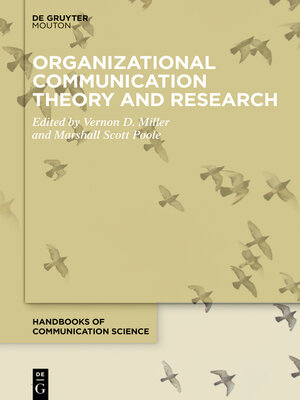 cover image of Organizational Communication Theory and Research
